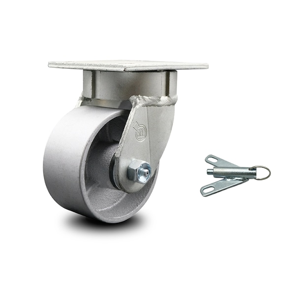 4 Inch Kingpinless Semi Steel Poly Wheel Swivel Caster with Swivel Lock SCC